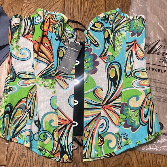 Colorful Corset Top - Picture 4 of 6
